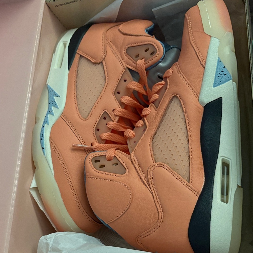 Nike Jordan DJ Khaled Coral and Sky Blue Sneakers